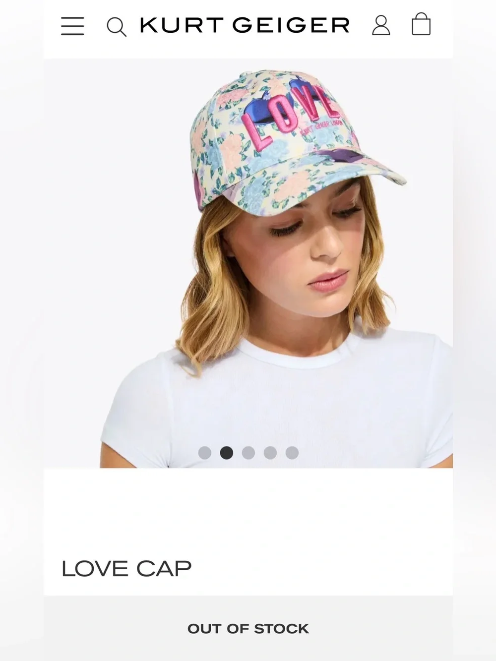 Kurt Geiger LOVE Cap